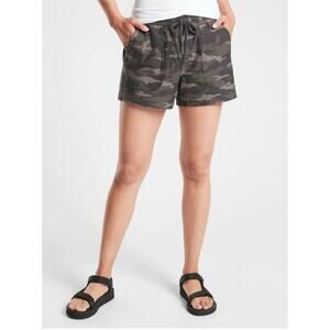Athleta womens olive green 4" short camo farallon casual shorts‎ size 4